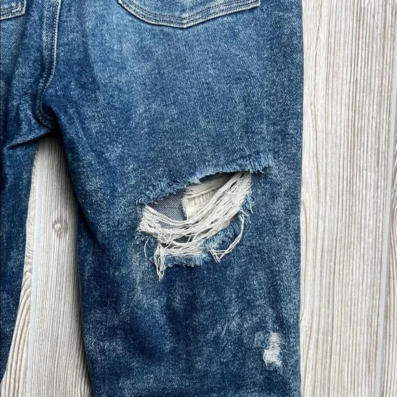 American Eagle Outfitters Women's Ripped Blue Skinny Jeans - Picture 6 of 8